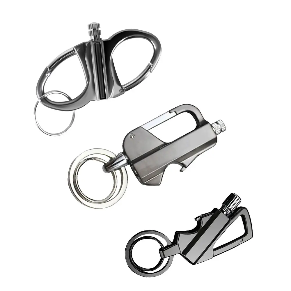 Kitchen Multi-Tool Lighter with Keychain, Bottle Opener, Durable Metal Matchstick, Ignition Function (No Lighter Fluid Included) - Kitchen Fire Starter Utensil