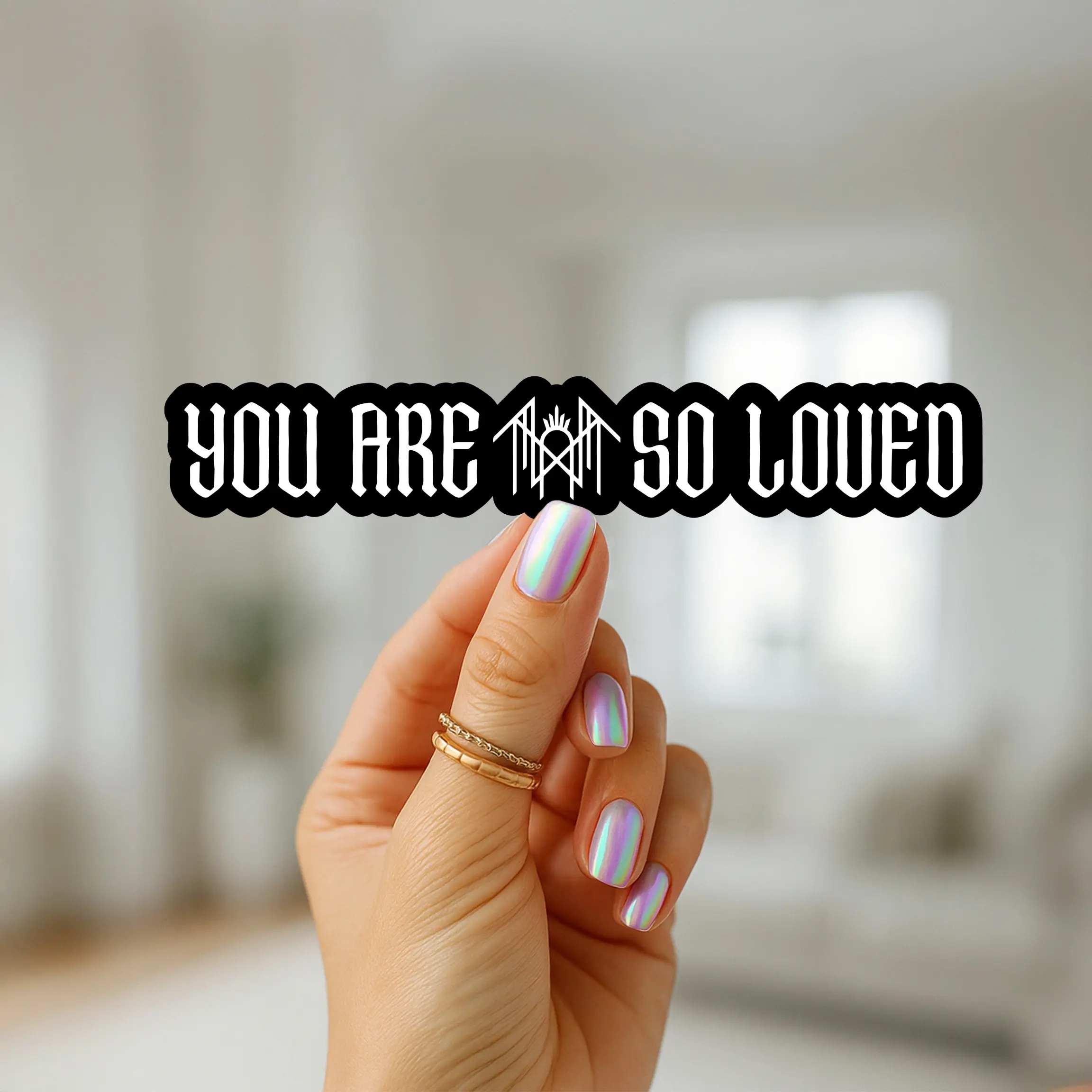 You Are So Loved Sticker Sleep Token Viral Concert Moment, Emotional Band Sticker for Notebooks, Laptops & Water Bottles, Perfect Gift for Worship Fans, Alt Girls, Metalheads & Sleep Token Lovers, Dark Aesthetic Sticker