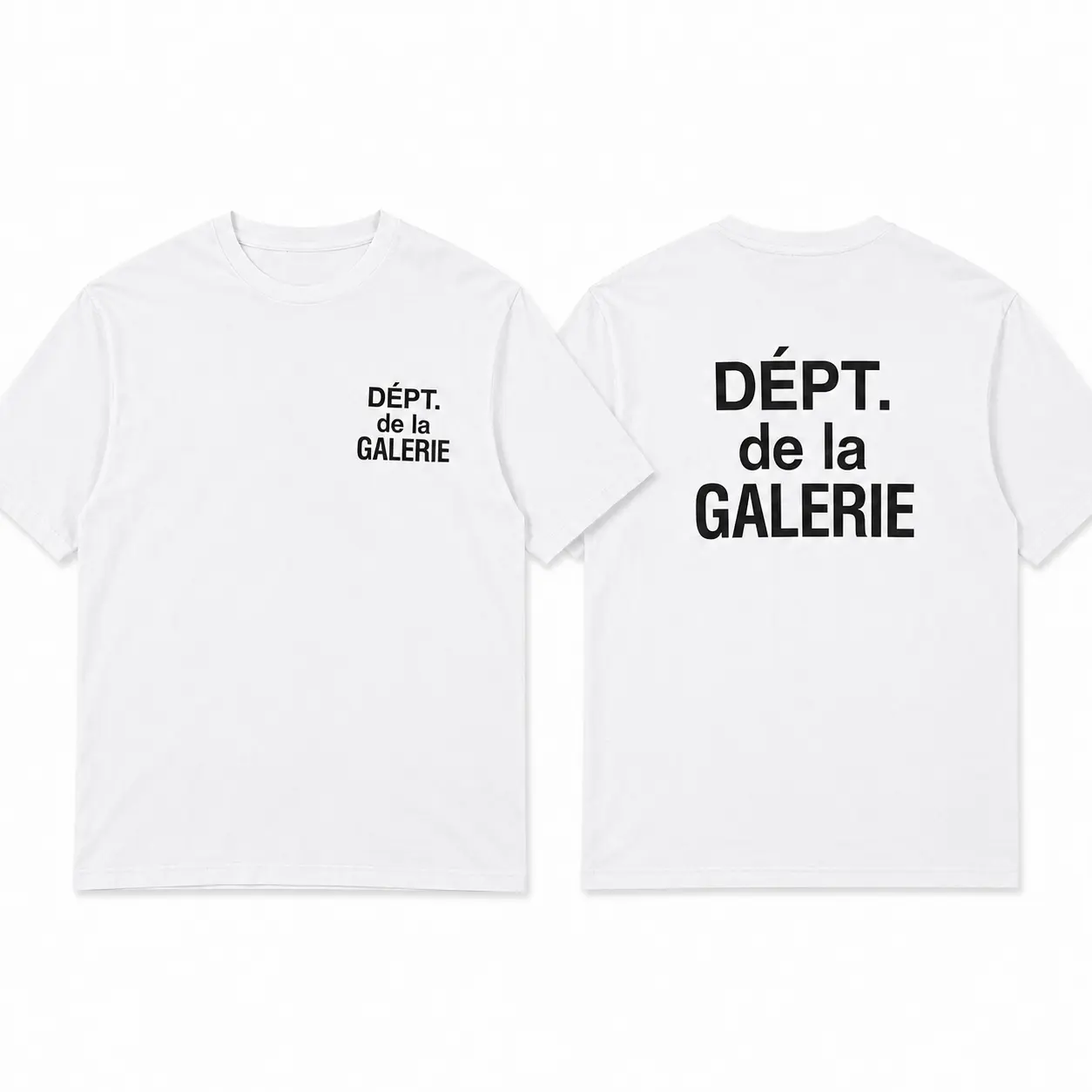 Dépt de la Galerie Logo T Shirt, Minimalist Luxury Streetwear Tee, Premium Cotton Graphic Shirt, Unisex Casual Top, Dept Gallery