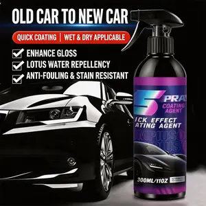 2-in-1 Automotive Ceramic Coating Spray: A fast-acting coating agent that restores and brightens paintwork while providing hydrophobic and stain-resistant protection. Delivers a long-lasting shine; features a non-irritating scent and is easy to use.