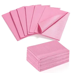 50pcs Disposable Nail Art Mats, Foldable Nail Paper Towels, Waterproof Three-Layer Table Mat, Salon Manicure and Tattoo Cleaning Pad, Nail Care
