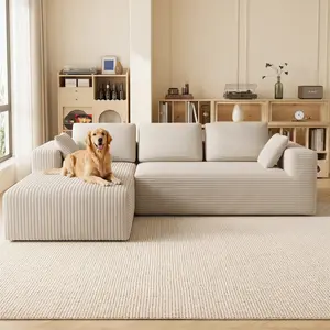 Couch Sectional U-Shape Cloud L-Shaped Convertible Sofa with Multiple Modules Space Saving Loveseat Living Room Sofa outdoorfun