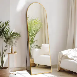 CONCETTA 59"x16" Arched Full Length Mirror, Full Body Standing Mirror Floor Mirrors