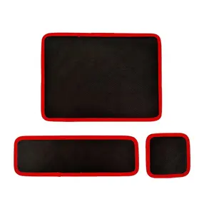 3PC Flexible Magnetic Tool Mat & Tray Holder - Magnetic Tool Tray, Flexible Magnetic Mat, PVC & Non-Slip for Garage Workshop, Auto Repair Tools (12.8x9.8/12.6x4/6.3x5.3in)