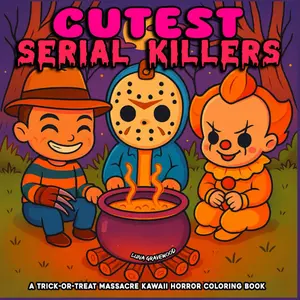 Cutest Serial Killers: A Creepy Kawaii Horror Coloring Book for Adults and Teens: 40 Halloween Pages In Spooky, Cute And Funny Horror Scenes - Perfect for Fans of Dark Humor and Twisted Fun Paperback