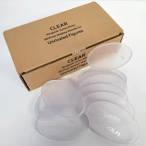 (Clear) 30-Pack Display Stands for Unrivaled Figures - Ringside Exclusive Ringside Collectibles Wrestling Action Figure Accessories