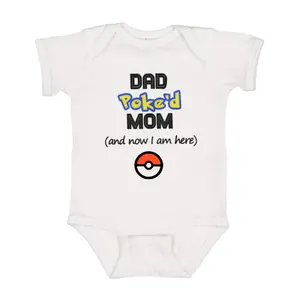 Dad Poked Mom Onesie, Pregnancy Announcement Gift, Cotton Baby Clothes, Funny Bodysuit