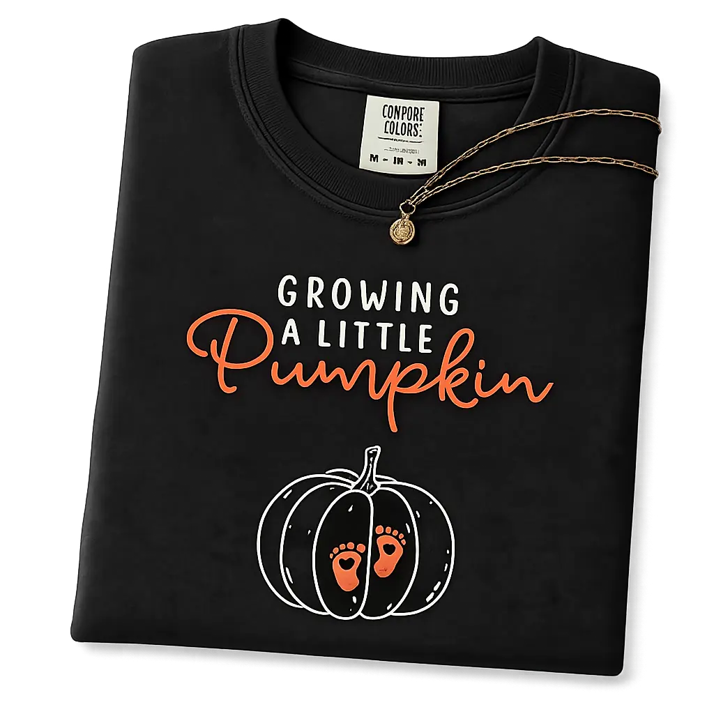 Growing a Little Pumpkin Shirt Comfort Colors, Pregnancy Announcement T-Shirt, Cute Maternity Halloween Tee, Mom to Be Pumpkin Shirt, Baby Bump Fall Shirt, Spooky Pregnancy Reveal, Baby Shower Gift Comfy Cotton