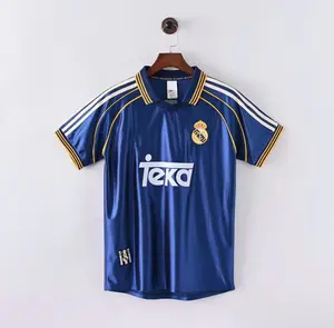 Real Madrid 1998/99 Away Jersey Retro Style Vintage Soccer Shirt Classic Look for Fans
