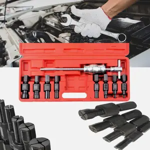 9pc Blind Hole Inner Bearing Puller Set Remover Slide Hammer Internal Kit 8-32mm with T-handle for Pilot Bearings and Collets