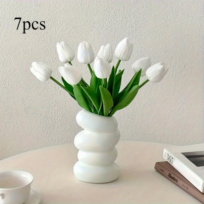 Artificial tulips, Artificial Flowers, suitable for weddings, homes, hotels, offices, weddings, parties, home gardens, porches, cabin decorations, courtyards, window frame decorations, Valentine's Day