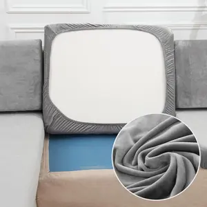 Solid Color Sofa Seat Cover, 1 Count Soft Comfortable Sofa Seat Cushion Cover, Dustproof Sofa Cover, Elastic Sofa Slipcover for Home Living Room