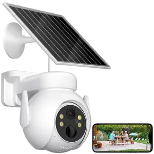 XO Solar Security Cameras Wireless Outdoor, 2.3K 360°View Battery Powered Outdoor Camera, WiFi Home Security with Spotlight Color Night Vision, PlR Sensor