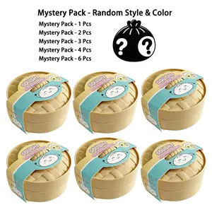 Flashy Bun Slow Rebound Blind Box, Mini Steamer Surprise Slow Rebound Toy, Non-Repeating Stress Relief Squeeze Bag, Party Gift