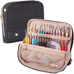 Empty Crochet Hook Case - Crochet Hook Organizer Case Stand Up-Corchet Organizer - Crochet Hook Holder for Knitting & Crochet Supplies, Crochet , Crochet Accessories