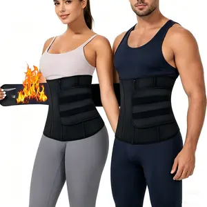 Unisex Adjustable Waist Trainer Belt Women 3 Segmented Waist Shaper Tummy Control Workout Girdle Underbust Waist Cincher，Neoprene Workout Corset With Adjustable Hook & Eyes,Men & Women Trainer GYM Fitness Shapewear Sport Belt,Men Sportwear