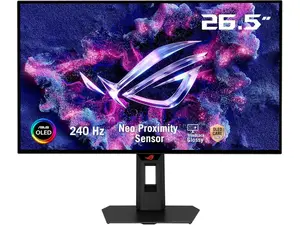 ASUS ROG Strix 27 inch (26.5" viewable) QHD 2K 1440p 240Hz AMD FreeSync Premium Pro & G-Sync Compatible HDR400 OLED Gaming Computer Monitor with Height Adjustable, Pivot, Swivel & Tilt Stand XG27AQDMGR