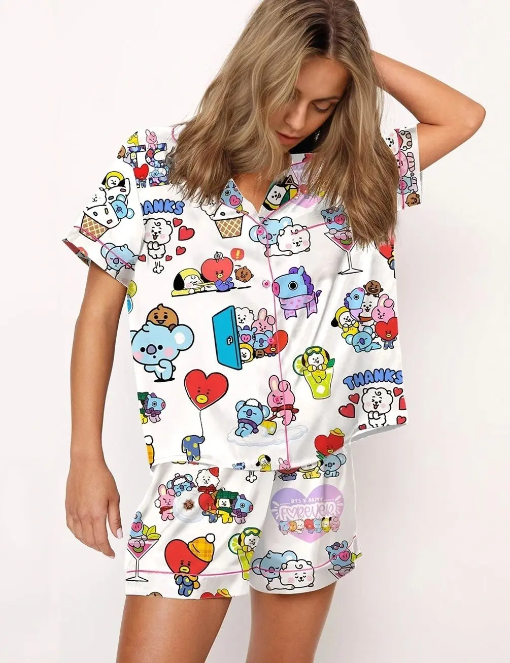The Bangtan Boys Cute Pajama Set