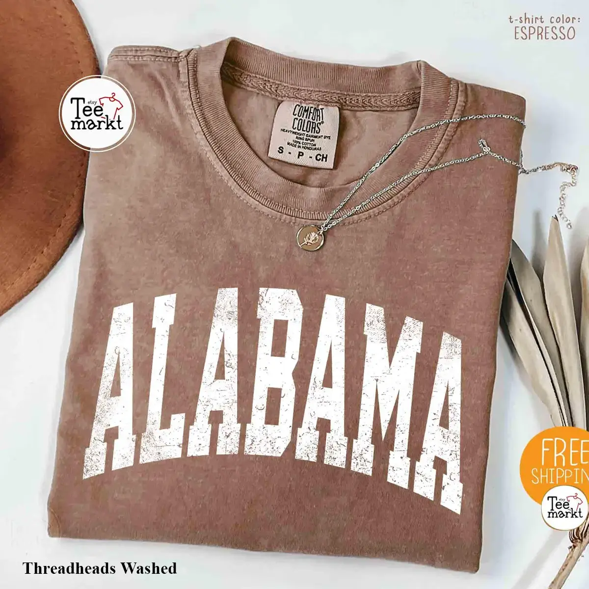 Comfort Colors Alabama Distressed Shirt, Alabama State Lover T-shirt, Alabama Trip Gift Shirt, Alabama Game Day Shirt, Alabama Pride Shirt Top Womenswear Gift for Her
