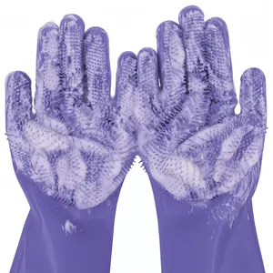 Multifunctional cleaning gloves,dog washing gloves， suitable for bathing and massaging cats and dogs, home kitchen cleaning, General cleaning tools Grooming Supplies