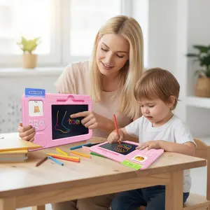 LCD Writing Tablet, Digital Writing Tablet Kids - Drawing Tablet Toddler Toys Learning Montessori - Autism & Speech Therapy Toys - Kindergarten Gifts, Erasable and Reusable Toddler Doodle Board, Ideal Drawing Pad for Ages 3-8