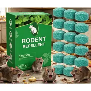 12-Pack Rodent Repellent Balls for the Home Kitchen: An Effective Pest Control Solution, Pest Deterrent for Rats, Mice, Squirrels, Spiders, Indoor & Outdoor Protection