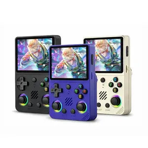 RG36XX  Retro Handheld Game Console with 3.5 Inch IPS Screen Linux System Multiple Color Options Black Purple White