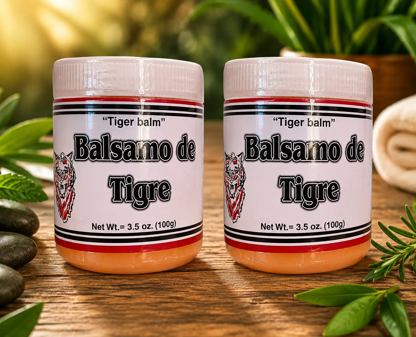 2 Packs BALSAMO DE TIGRE POMADA ANALGESICA TIGER BALM 100g each Made in Mexico Moisturizers