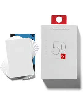 HPRT MT53 Photo Paper for Mini Printer, 2x3 Inch Sticky-Backed, Shareable Zink Photo Paper, 50 Sheets Pack Options