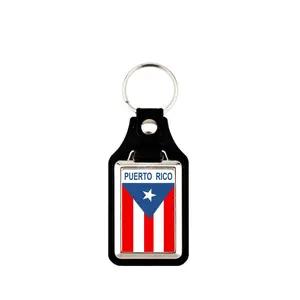 Apedes Puerto Rico Keychain Boricuas Key chain- Durable Keyring with Vibrant Island Charm for Travelers & Collectors