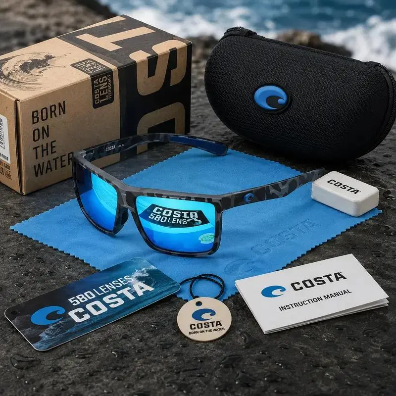 Full Box Costa Del Mar Rinconcito Polarized Sport Sunglasses UV Protection Fishing Driving Outdoor Shades for Men Women