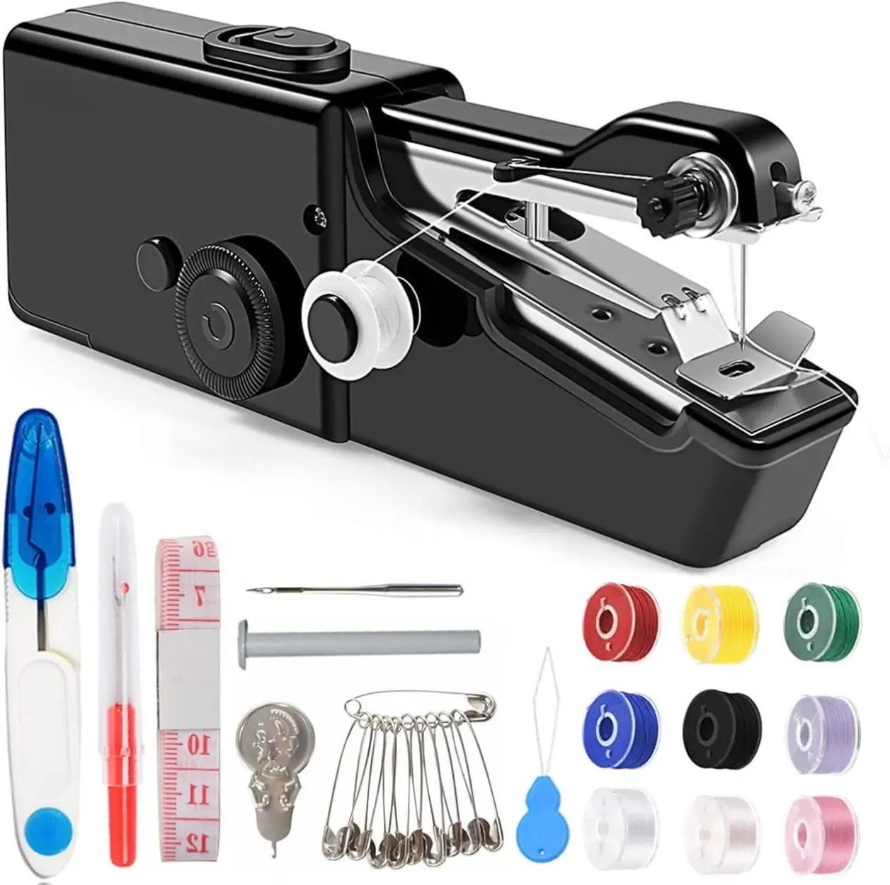 Portable Electric Sewing Machine without Battery, 1 Count Mini Handheld Sewing Machine for Beginner, Sewing Machine for Home DIY Clothing, Clothes DIY