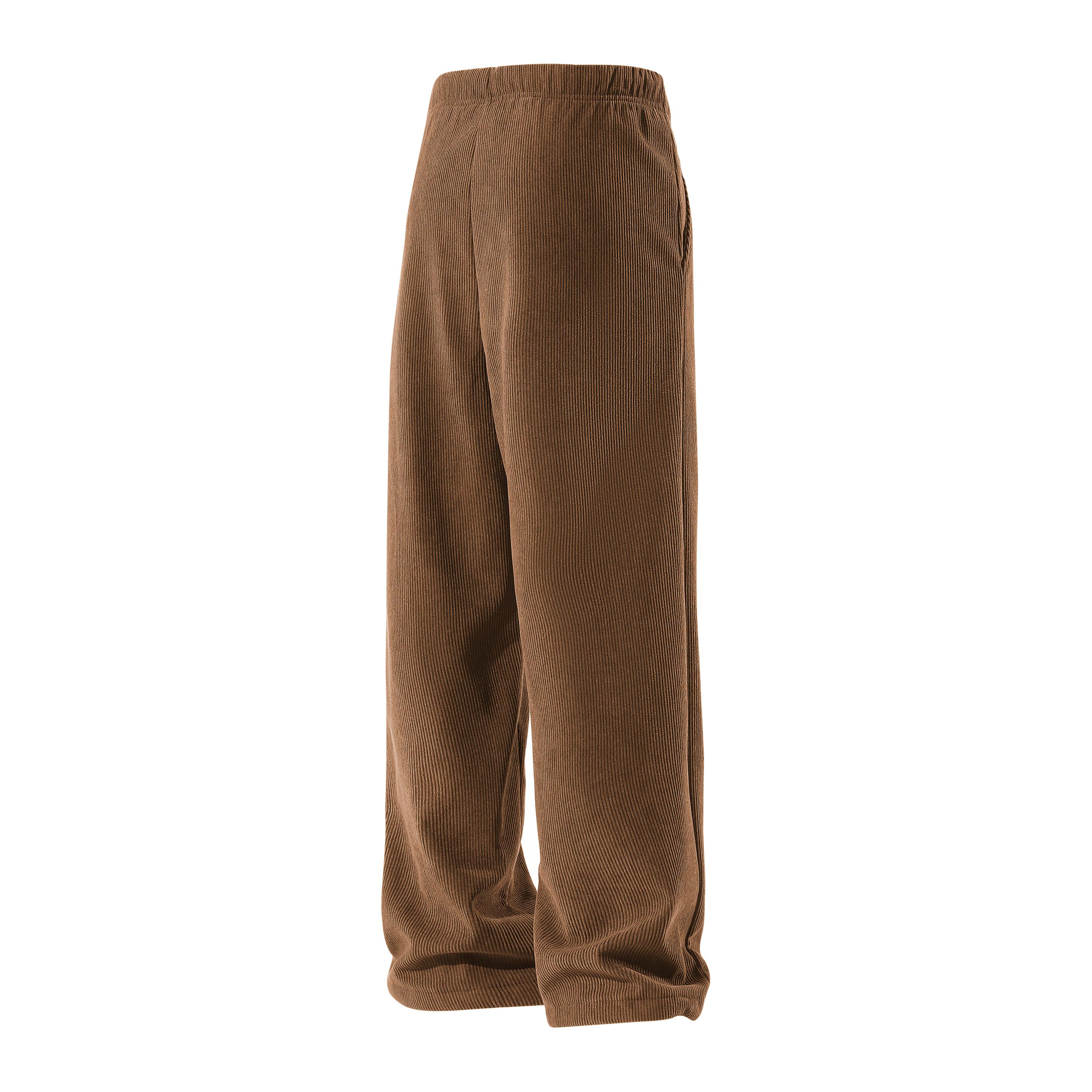 3-Pack Men’s Corduroy Retro Versatile Casual Pants — Straight Cut, Loose Fit, Drapey Long Pants