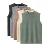 Men's 5-Pack Vintage Washed Sleeveless Crew Neck Singlet Vests - Fitness Vest Shirt, Tank Tops, 5 Tops for Rotation, Casual Athleisure, Gym Training Wear, Suitable for Streetwear, Father's Day Gifts