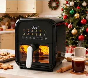 7.9QT Air Fryer with Viewing Window, Large 12-in-1 Digital Air Fryer for Family Meals, 400°F Rapid Air Technology, Nonstick Easy-Clean Basket, 1800W