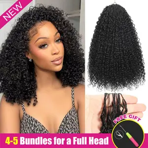 【Hot】ISEE HAIR Crochet Hair Human Hair Extensions Miracle Knots Pre-Separated 50g/Pack – Knotless Boho Braids, 4-5 Packs for Full Head, Multiple Curly & Wave Textures#HairTok #HairTutorial #HairStyles #SpringStatements#greenish#TikTokShopSpringGlowUp