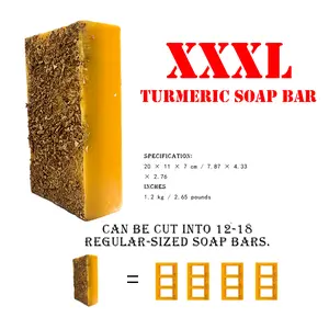 BISUTANG 》 XXXL Soap Bars – Turmeric, Rose, Lavender | Lasts Up to a Year | Gentle, Long-Lasting & DIY-Friendly