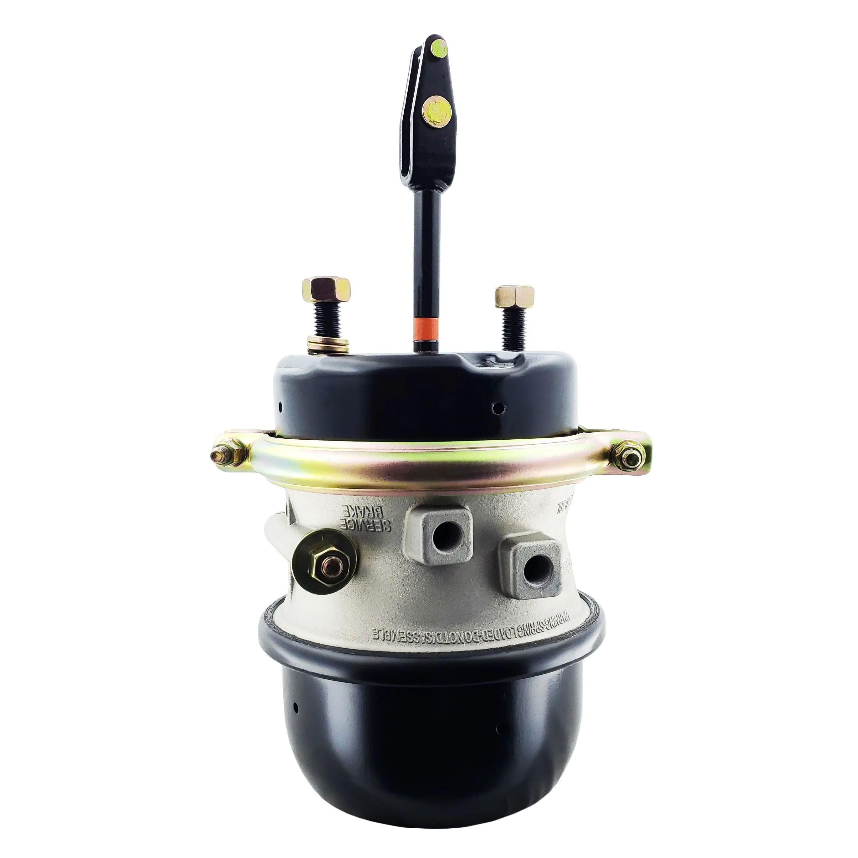 3030 Size Heavy Duty Torque Type Air Brake Chamber, 3" Stroke Welded Clevis, Powder Coat Drum Brake Replacement for Haldex GC3030LCW, Bendix NT3030ELSWC, IHC 3541891C91, Freightliner HDX1373030215 (TR3030CLS-WC), Drum Brakes, Oem Standard