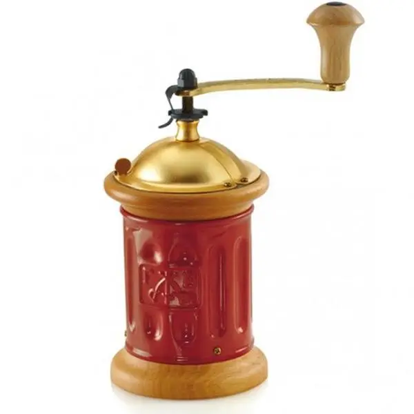 212 MAIN Wooden Manual Coffee Mill - Antique Retro Classic, Adjustable Precision Grinding Tool, Coffee Bar Accessories for Home Kitchen Use