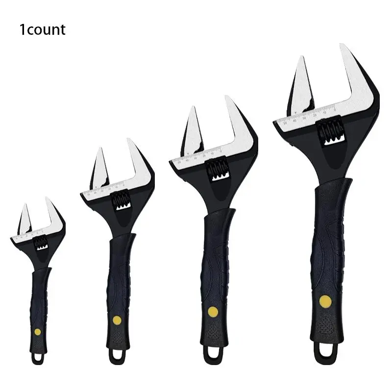 Industrial Grade Adjustable Wrench, Multifunctional Short Handle Wrench, Non-slip Wrench for Water Heater Repair, Vehicle Repair, Heavy Duty Wrench, Wrench Tool