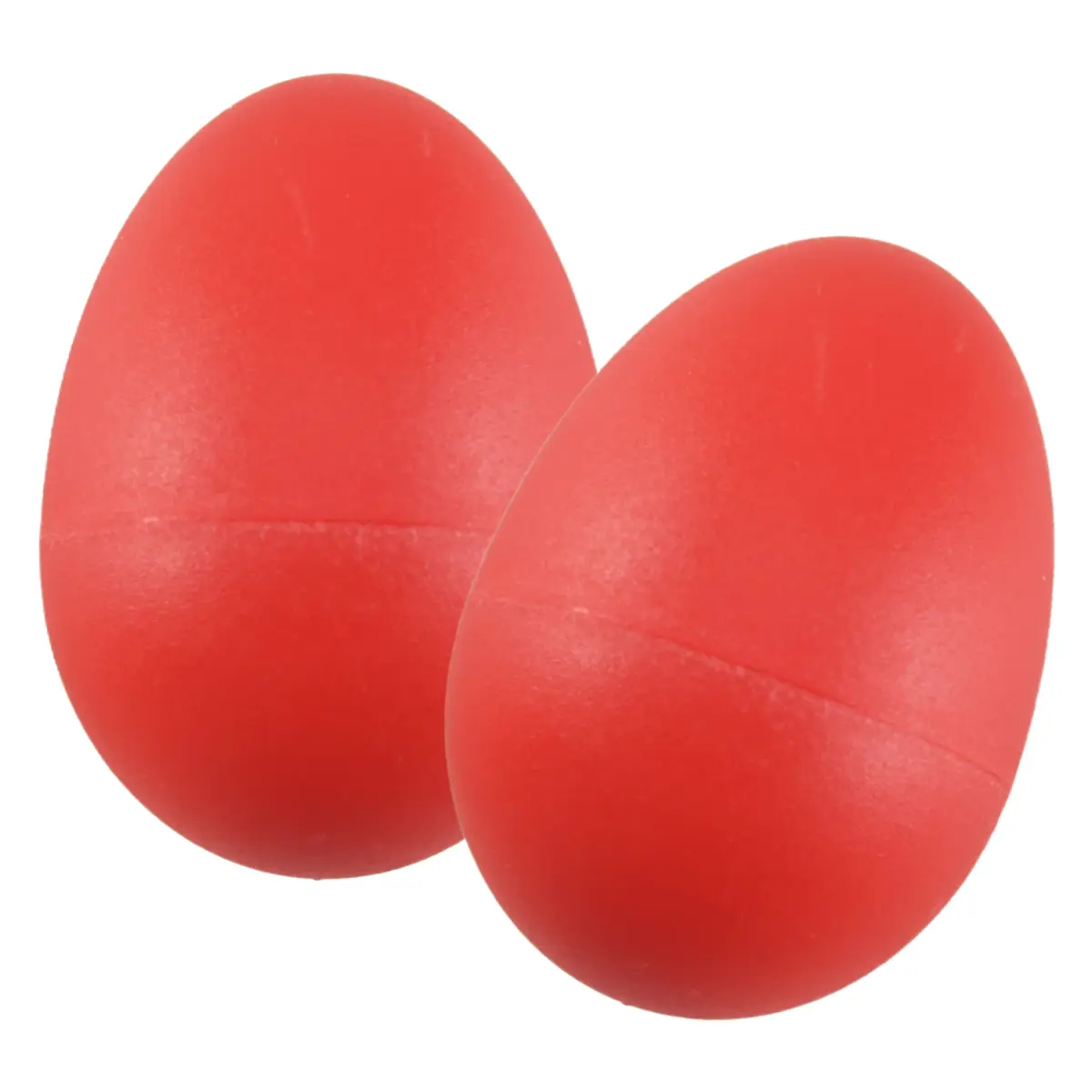 1-Pair Plastic Egg-Shape Percussion Maracas Shakers, Red, Unisex Toddler Toy for Child Development, Ideal for Church Groups