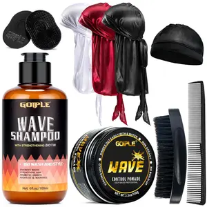 【Deals for You days】Waves Pomade-360 Waves Wash Shampoo Kit -Wave Shampoo for Black Men 360 Wave Shampoo Waves Shampoo Strenghtens Daily Nourishing