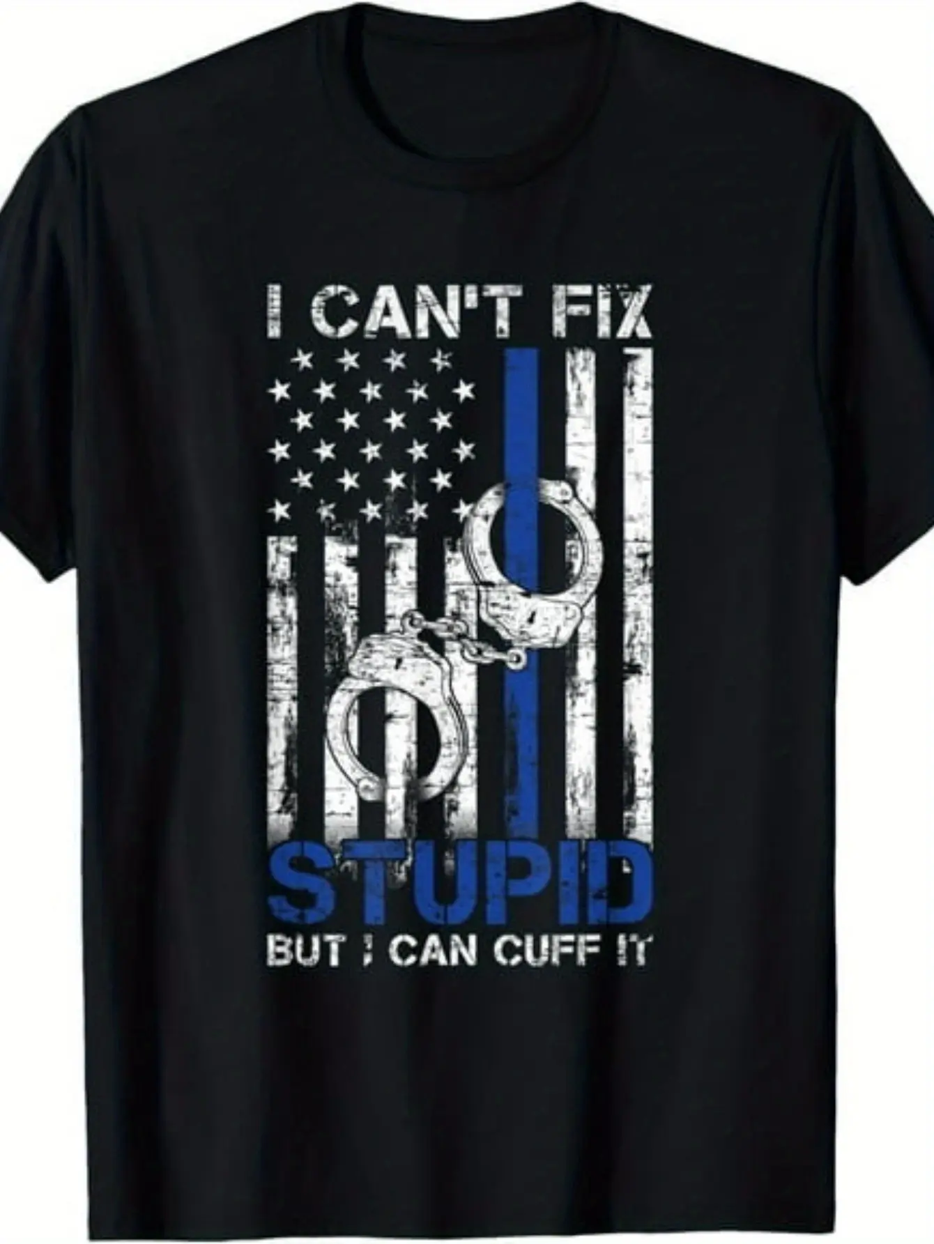 Cotton for Both Men and WomenFunny Police Officer Gift Law Enforcement Police T-Shirt Super soft and breathable fabric casual wear, short sleeves, regular fit, wear all seasons, perfect gift for casual wear t-shirts