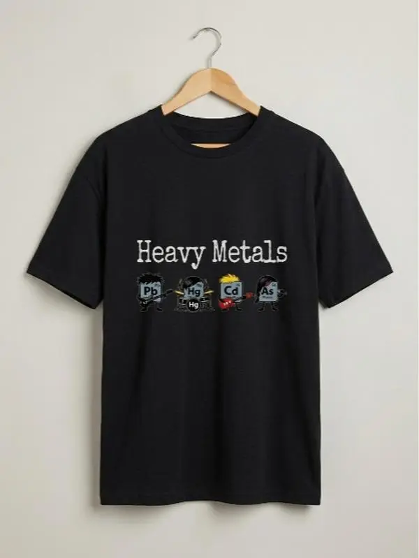 Heavy Metals Chemistry Shirt Funny Science Teacher STEM Graphic Gift Tee Shirt