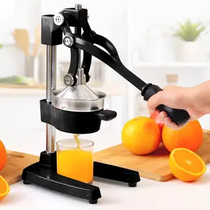 Cast-Iron Orange Juice Squeezer - Easy-to-Clean, Heavy-Duty, Professional Citrus Juicer - Stainless Steel Lemon Squeezer - Manual Citrus Press & Orange Squeezer - Orange Juicer