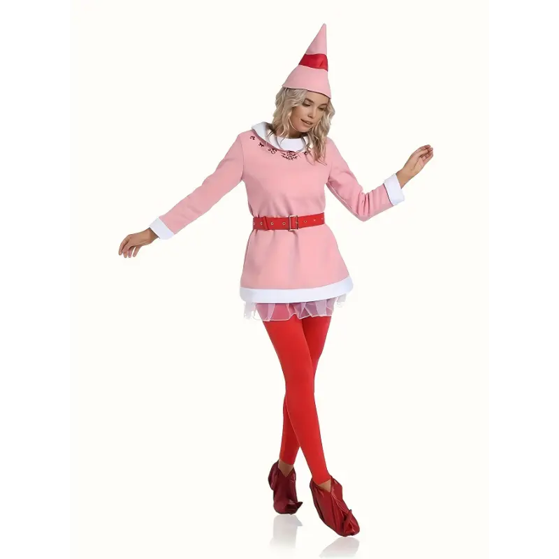 Elf Costume for Women, Deluxe Christmas Elf Costume for Women, Halloween Elf Cosplay Holiday Dress-Up