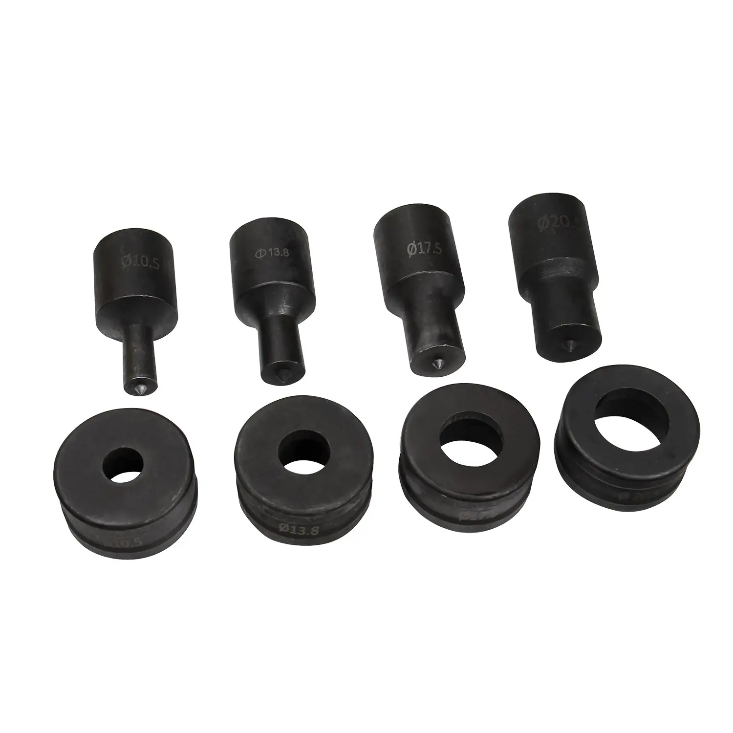 Standard round tooling Ф3/8", Ф1/2", Ф5/8", Ф3/4" are used CH-70 Hydraulic Hole Puncher