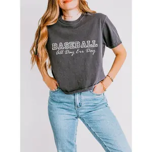 Baseball Mom Boxy Tee: Oversized Sports Fan T-Shirt Mother's Day Gift, Baseball Lover