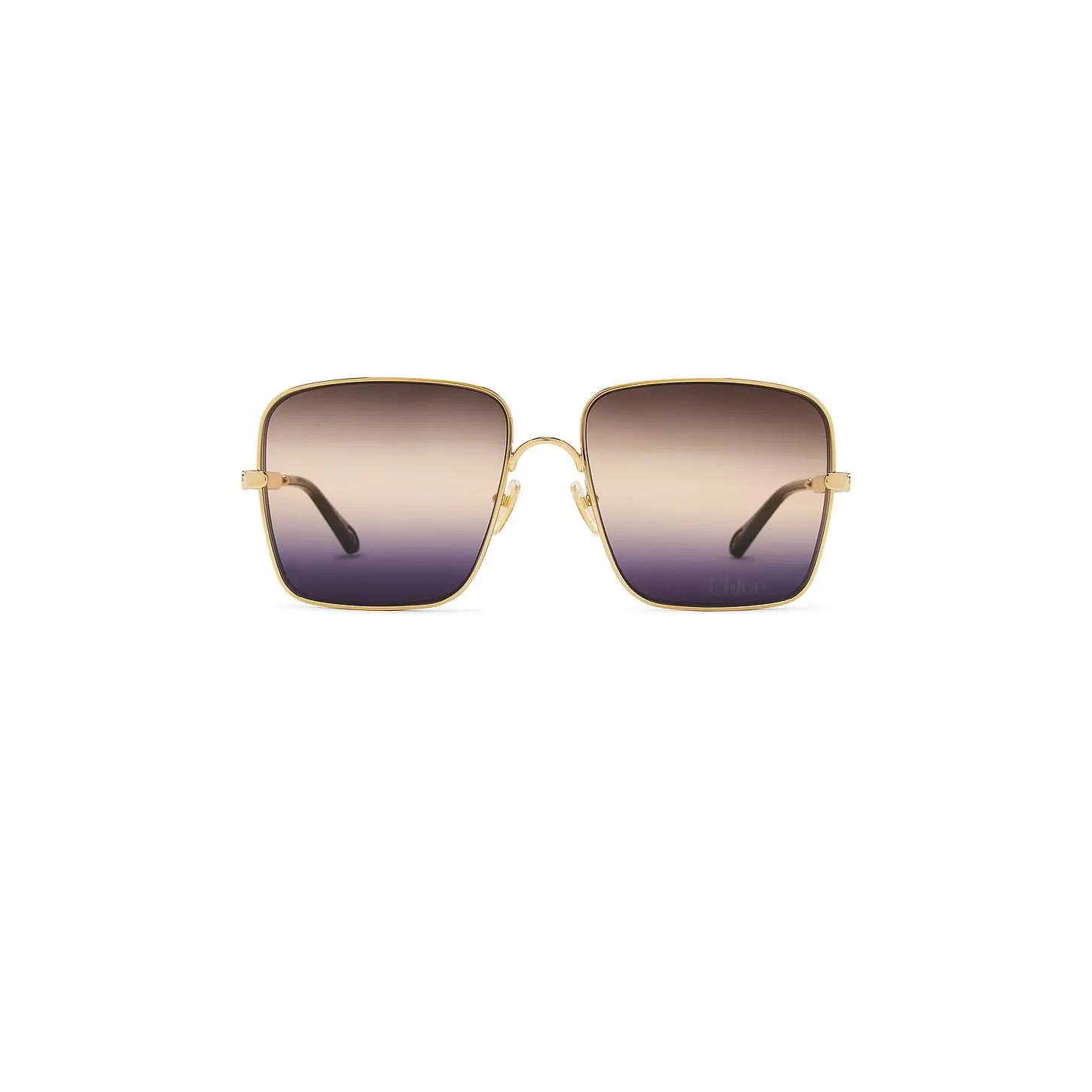 Chloe Aly Square Sunglasses in Gold & Blue Chloe Aly Square Sunglasses in Gold & Blue