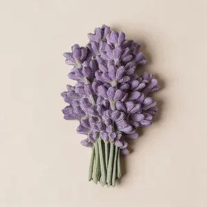 Lavender silicone mold jewelry casting tool suitable for home decoration, accessories, brooches, handmade soap dropper cups, wax product accessories suitable for spring, Valentine's Day, Father's Day, Mother's Day, Thanksgiving, birthday gift DIY mold